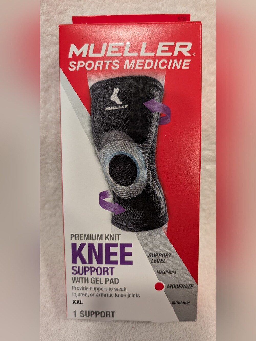 Mueller Sports Medicine Premium Knit Knee Support SIZE XXL BRAND NEW NEVER USED